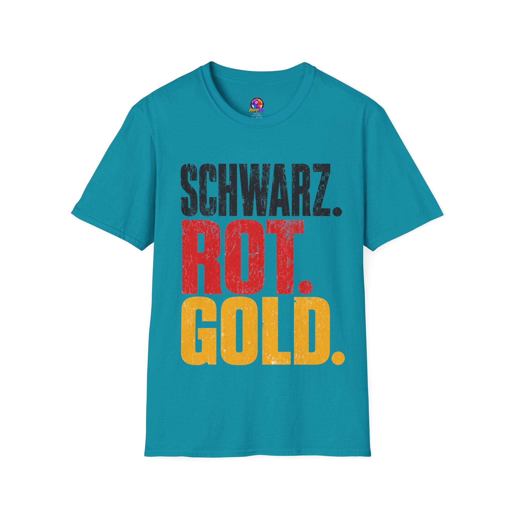 Germany Schwarz Rot Gold T-Shirt — German Flag Pride Graphic Tee