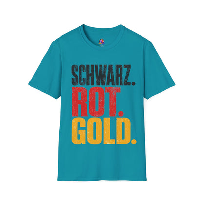 Germany Schwarz Rot Gold T-Shirt — German Flag Pride Graphic Tee