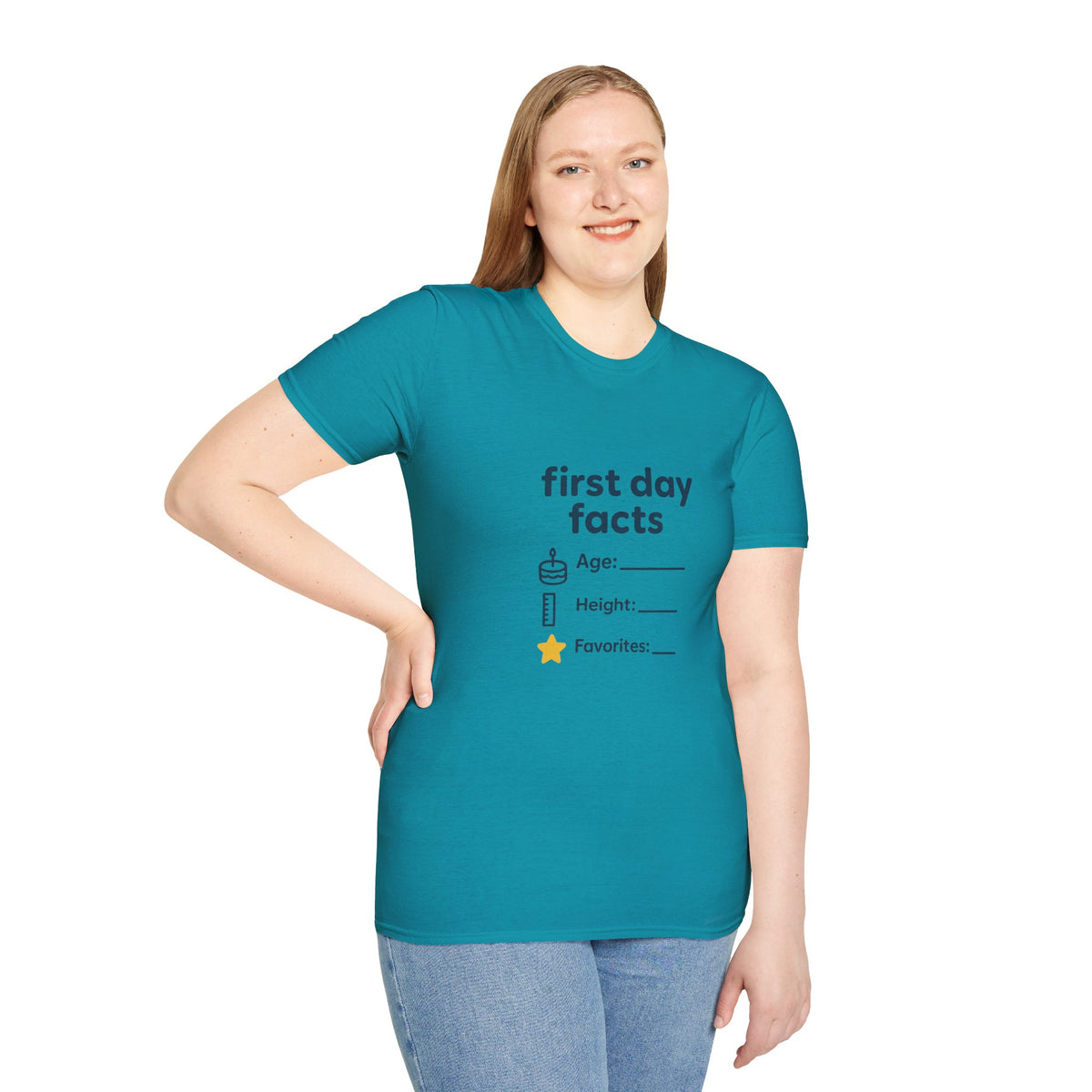 T-Shirt — "First Day Facts" Casual Graphic Tee for Students & Teachers - Trending Now - August 2026