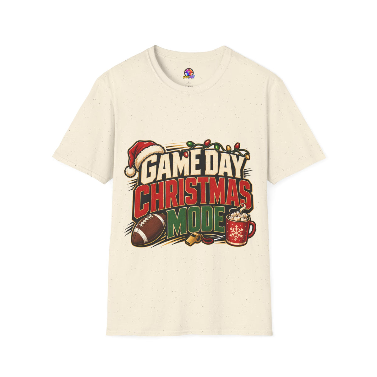Game Day Christmas T-Shirt — Football Holiday Mode Tee