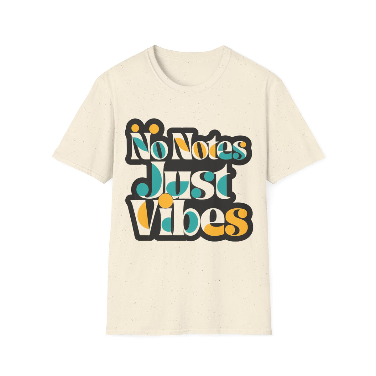 No Notes Just Vibes T-Shirt — Retro Groovy Graphic Tee for Relaxed, Music-Loving Casual Wear - Trending Now - August 2026