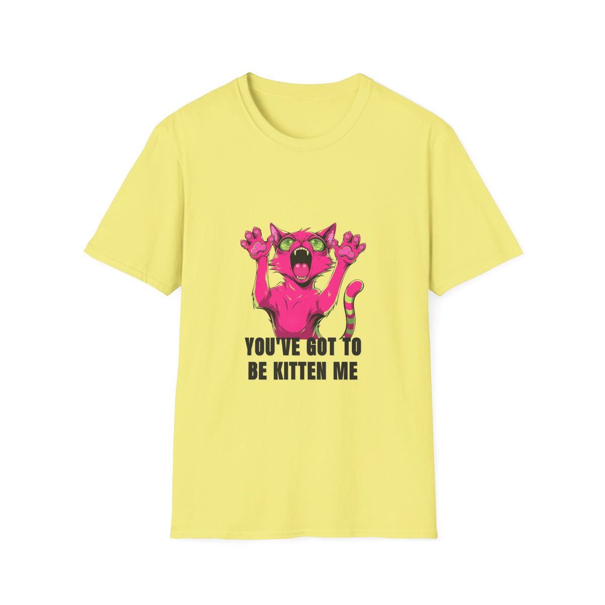 Funny Pink Screaming Cat T-Shirt — "You've Got to Be Kitten Me" Graphic Tee - Trending Now - August 2026