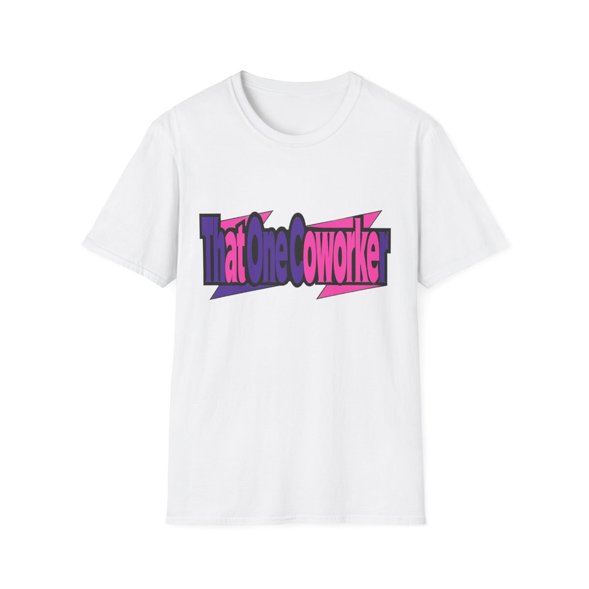 T-Shirt — Retro Pink & Purple 'That One Coworker' Graphic Tee - Trending Now - August 2026