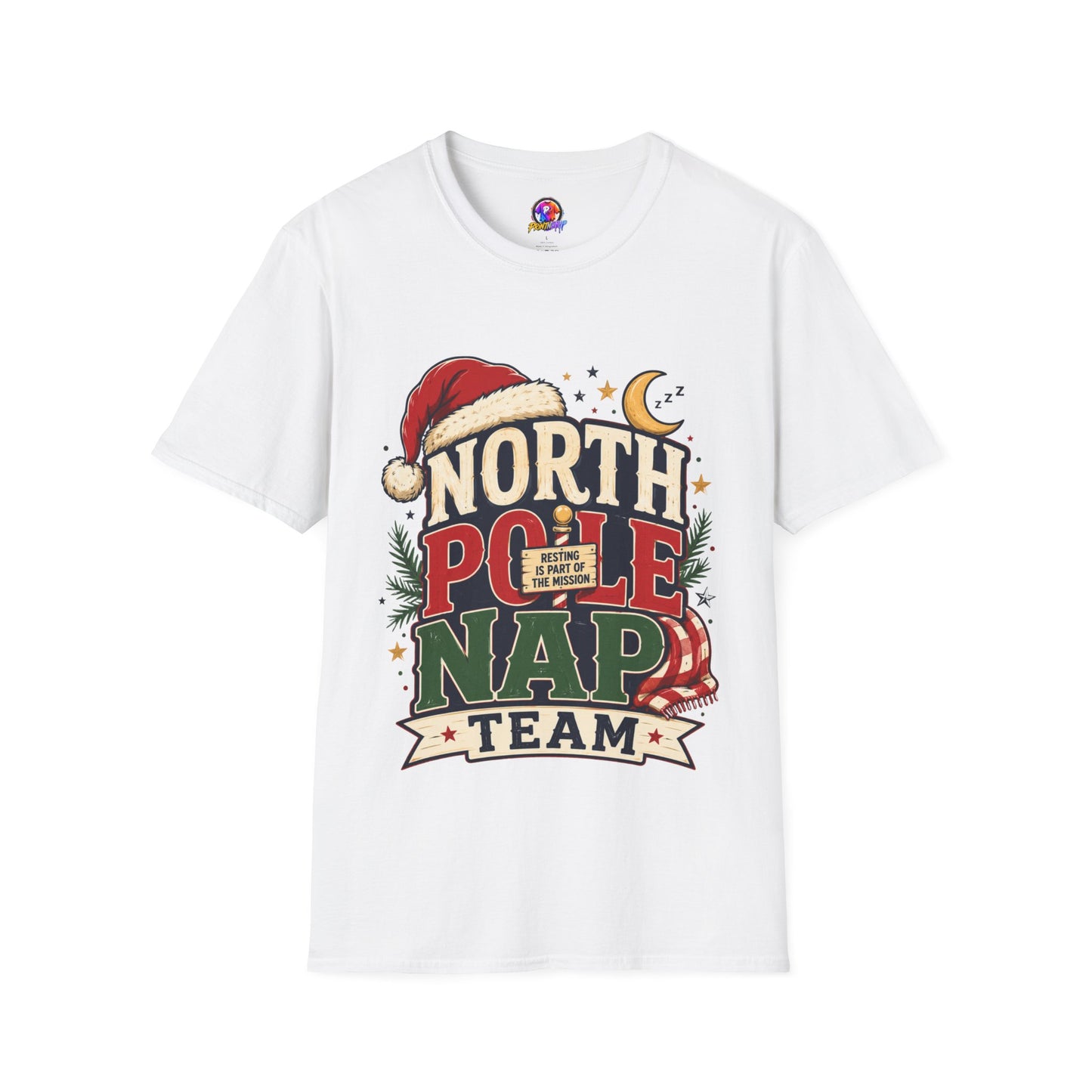 North Pole Nap Team T-Shirt — Funny Christmas Sleepy Holiday Tee