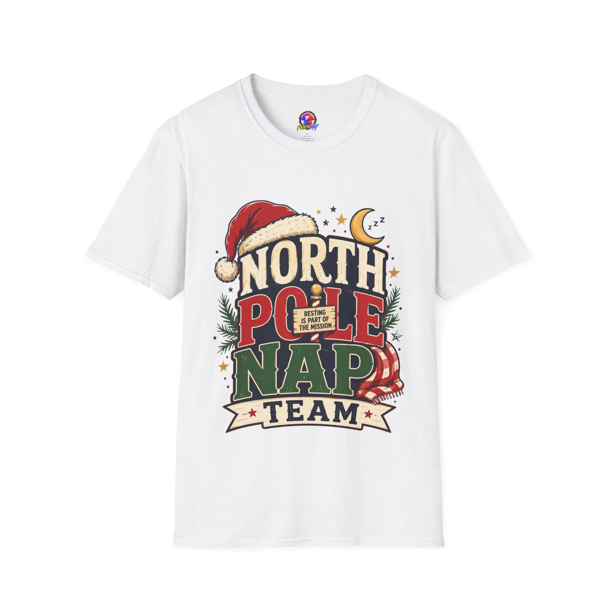 North Pole Nap Team T-Shirt — Funny Christmas Sleepy Holiday Tee