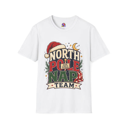 North Pole Nap Team T-Shirt — Funny Christmas Sleepy Holiday Tee