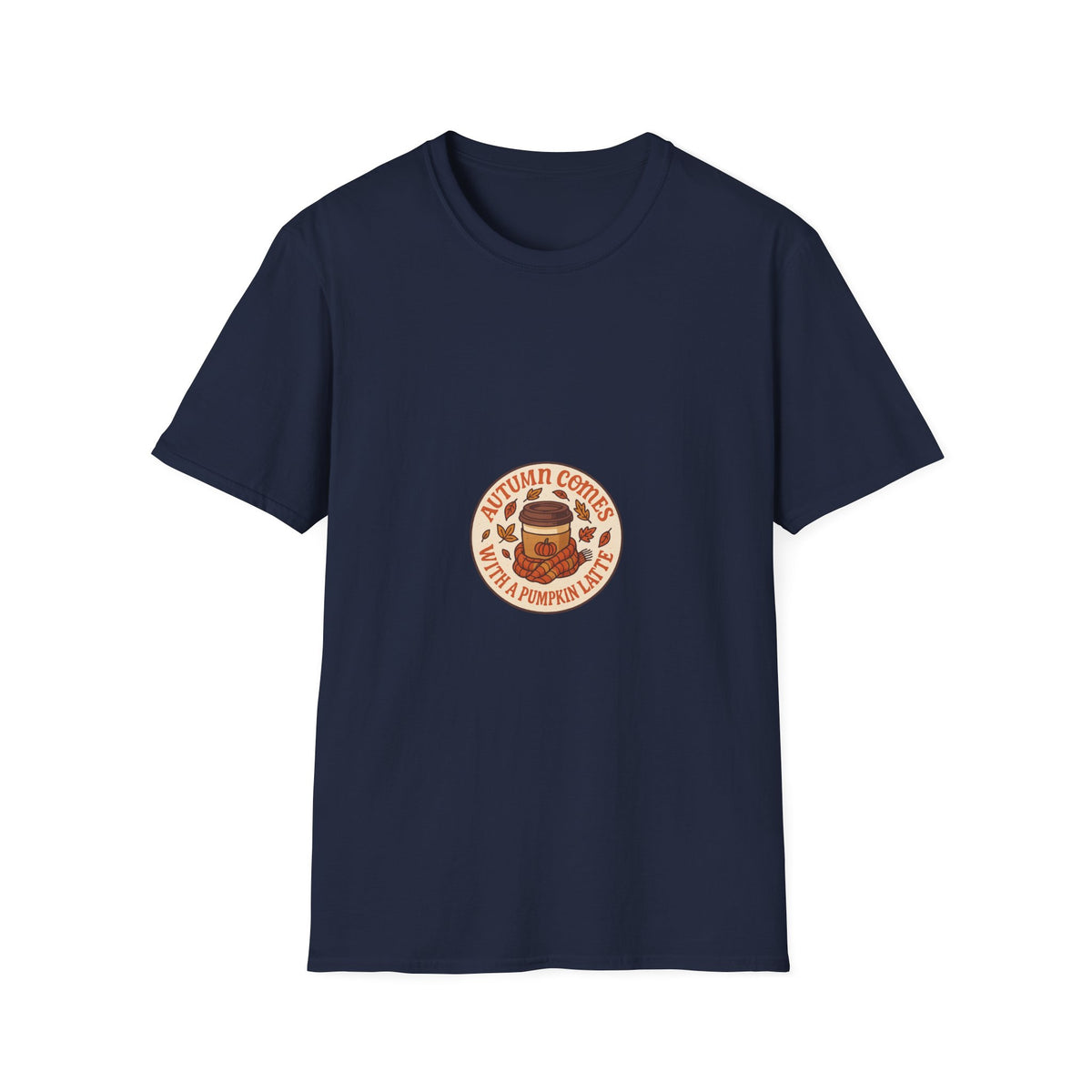 Coffee & Pumpkin Patch T-Shirt — "Autumn Coffee: Pumpkin Spice" Fall Cafe Shirt - Trending Now - October 2026