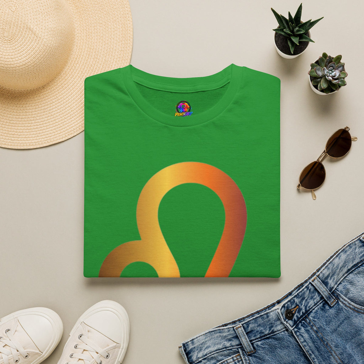 Leo Zodiac Drip T-Shirt — Colorful Astrology Sign Tee