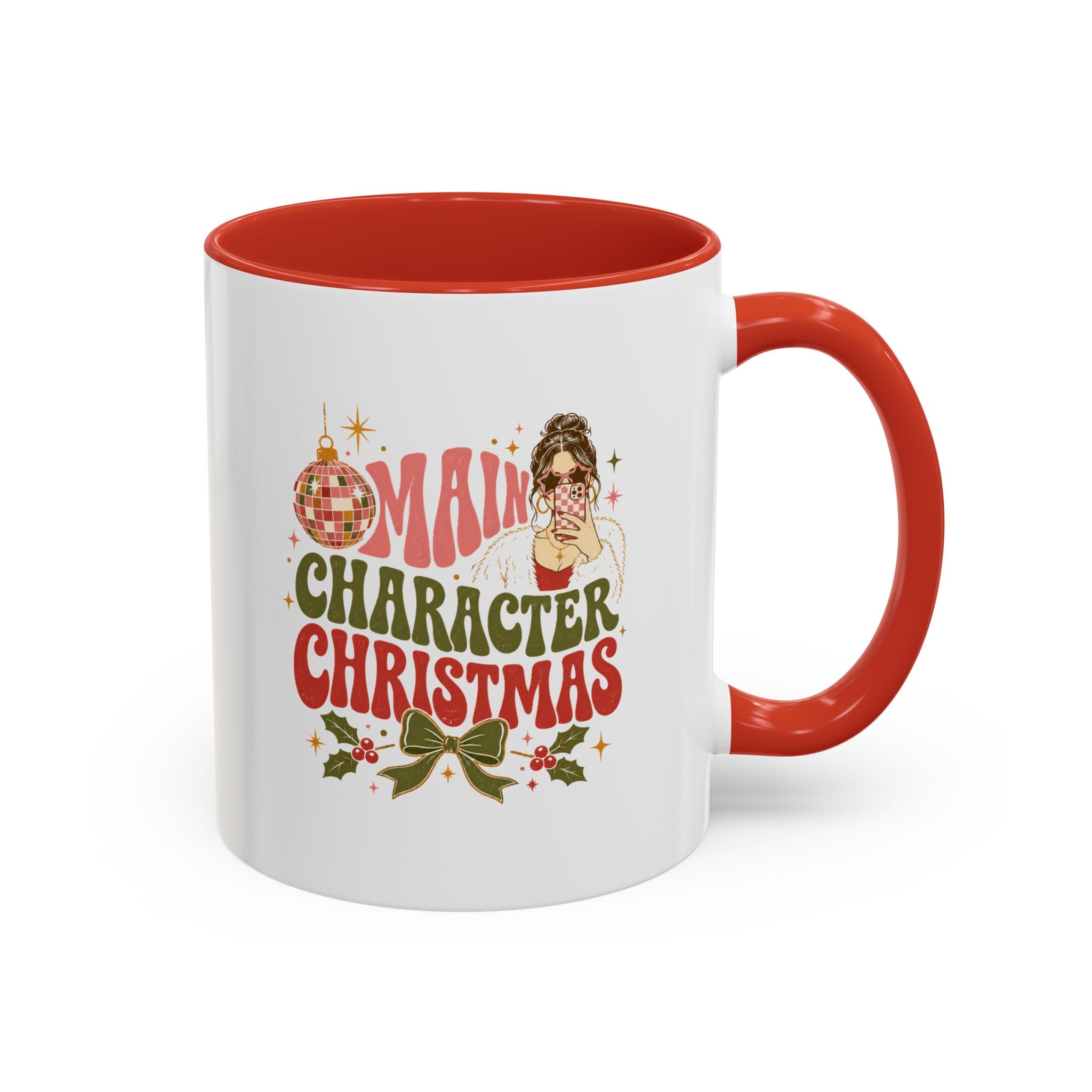 Modern Day Christmas Main Character Christmas Mug — Funny Holiday Coffee Cup