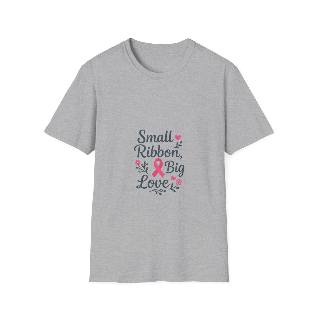 Breast Cancer Awareness T-Shirt – "Small Ribbon, Big Love" Pink Ribbon Tee - Trending Now - October 2026