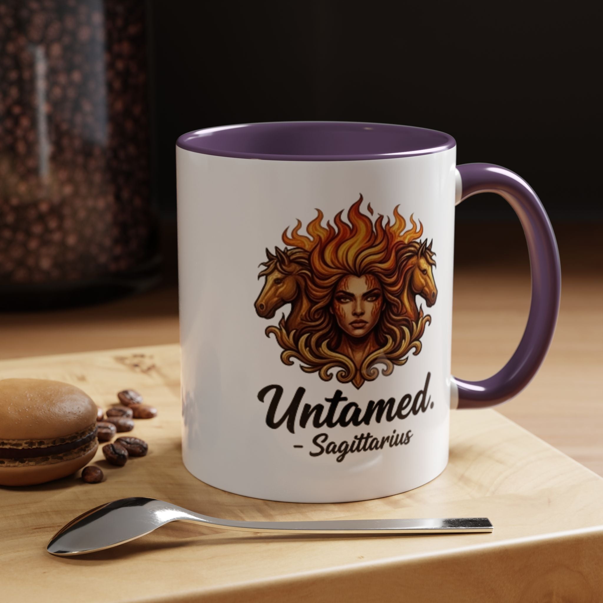 Untamed Sagittarius Accent Coffee Mug – Zodiac Astrology Gift (11/15oz)