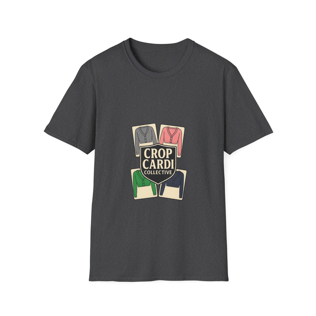 Crop Card Collective T-Shirt — Retro Card Game Logo Tee - Trending Now - October 2026