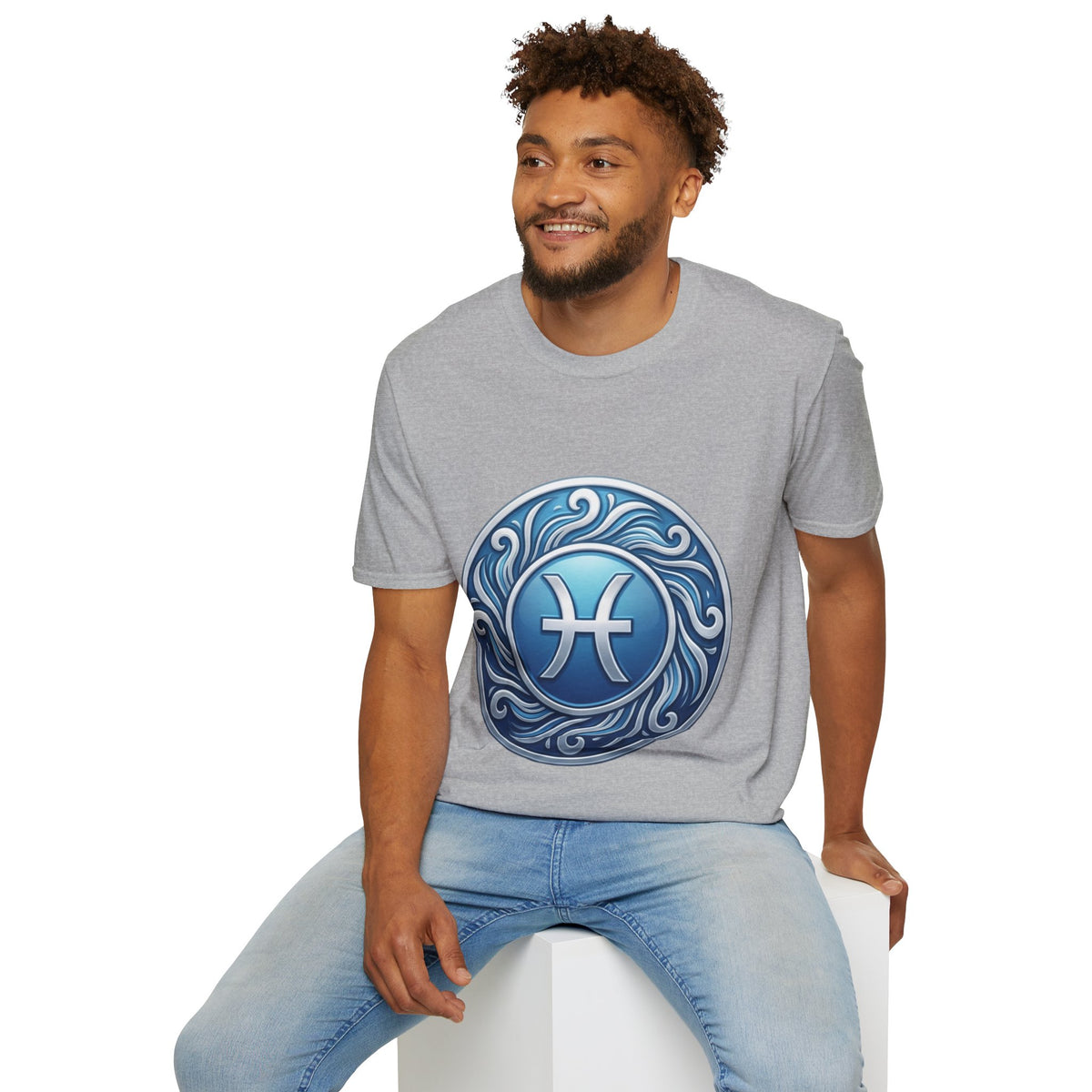 Pisces Zodiac T-Shirt – Blue Water Sign Astrology Tee