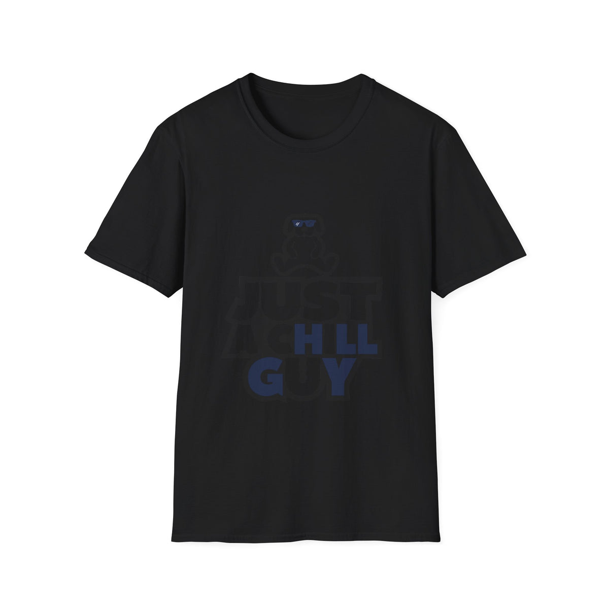 Just A Chill Guy Deconstructed Block T-Shirt - Minimalist Viral Meme Tee - Trending Now - September 2026
