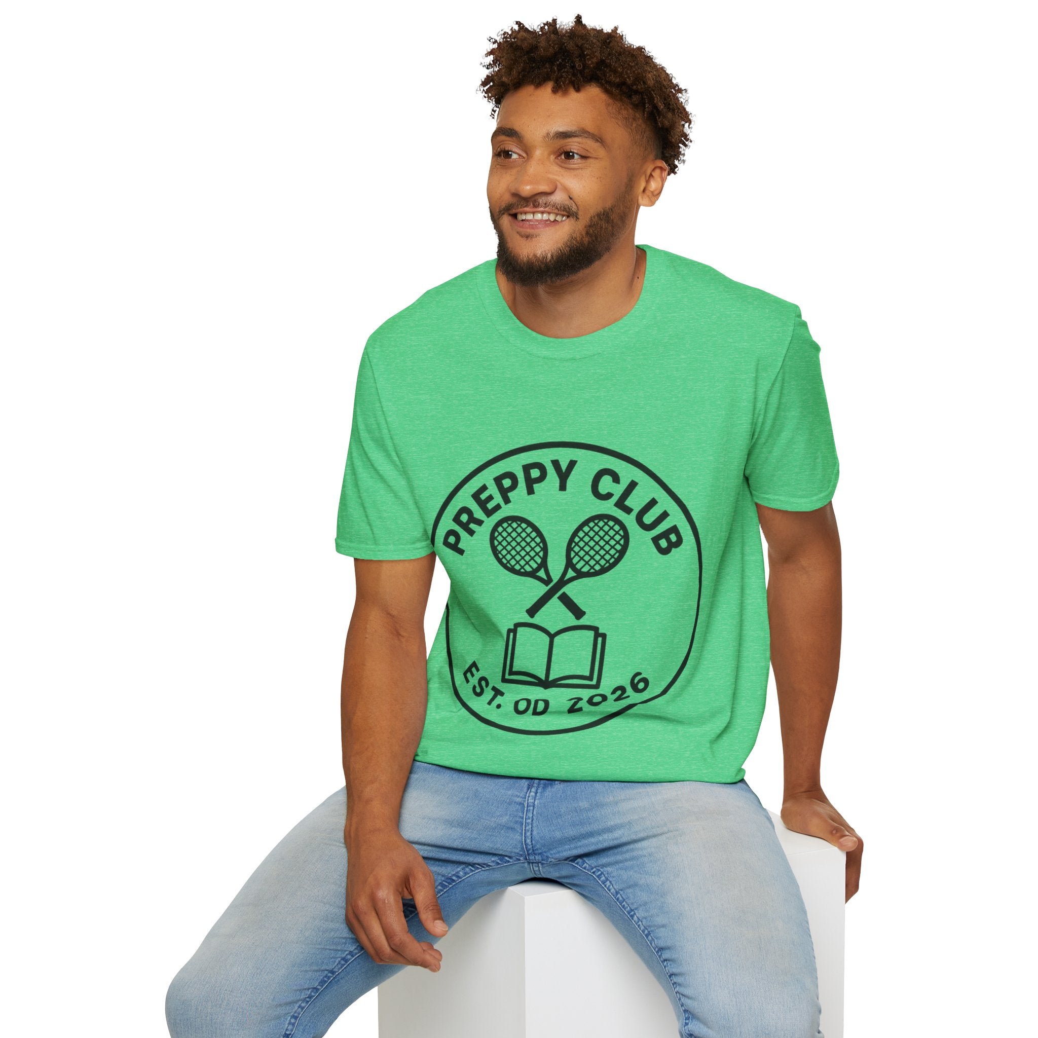 Preppy Club Tennis T‑Shirt — 'Preppy Club' Logo Tee (Est. 2026) - Trending Now - August 2026 Trends - Everyday Sporty T-shirt