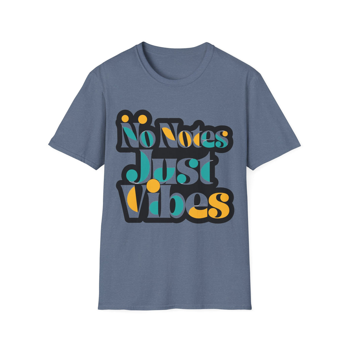 No Notes Just Vibes T-Shirt — Retro Groovy Graphic Tee for Relaxed, Music-Loving Casual Wear - Trending Now - August 2026