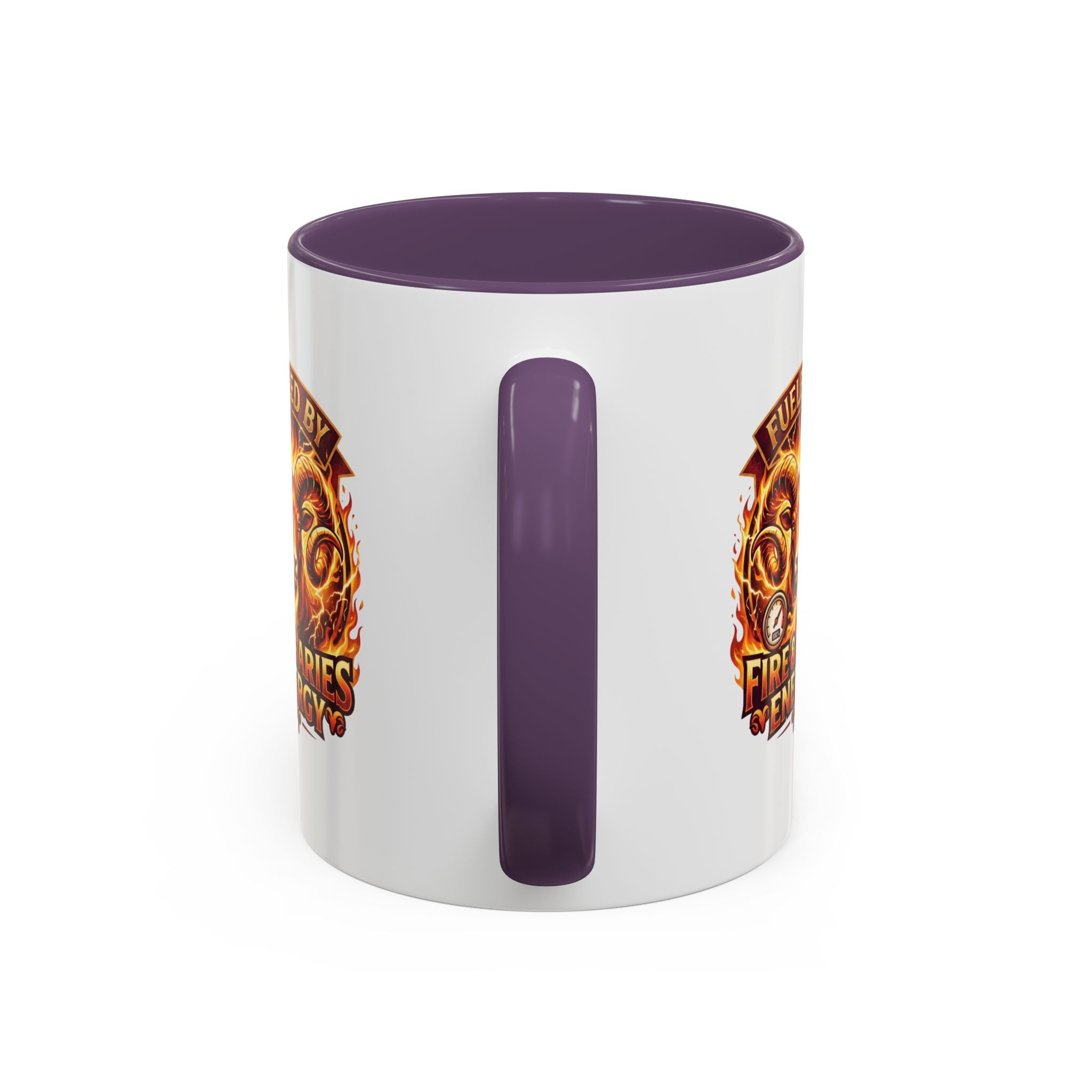 Fueled by Fire & Aries Energy Mug – Zodiac Ram Coffee Cup