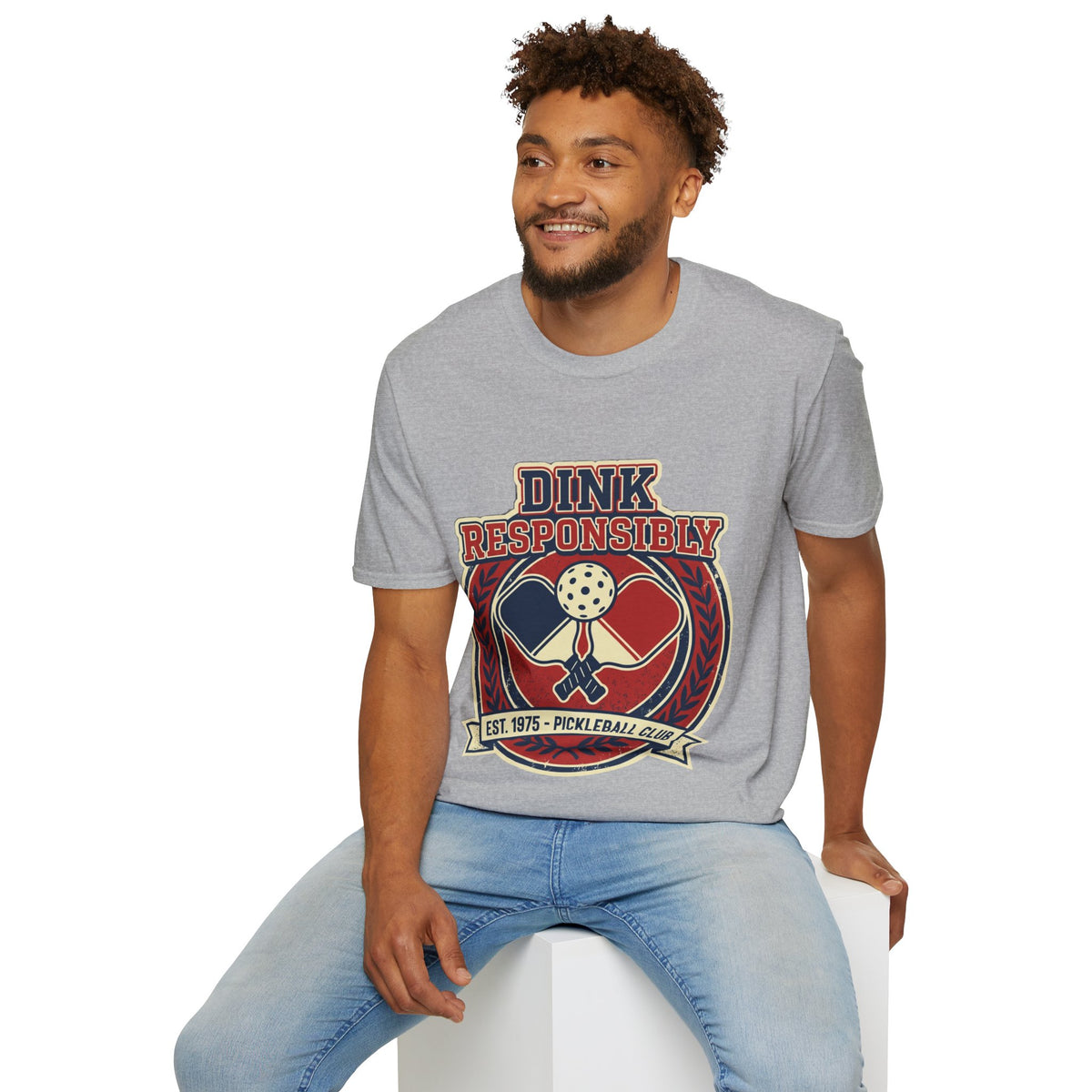 Pickleball T‑Shirt — "Dink Responsibly" Vintage Pickleball Club Tee