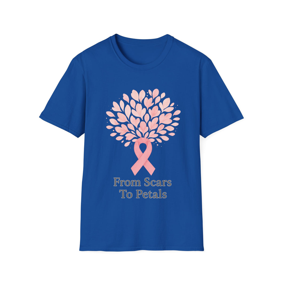 From Scars To Petals Pink Ribbon Tree T-Shirt, Breast Cancer Survivor Gift Tee - Trending Now - September 2026