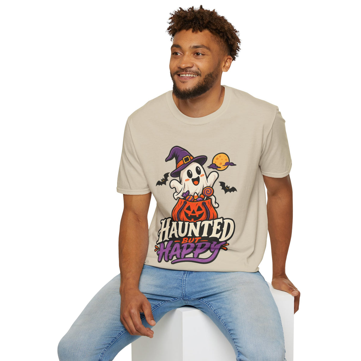 Haunted But Happy Halloween T-Shirt