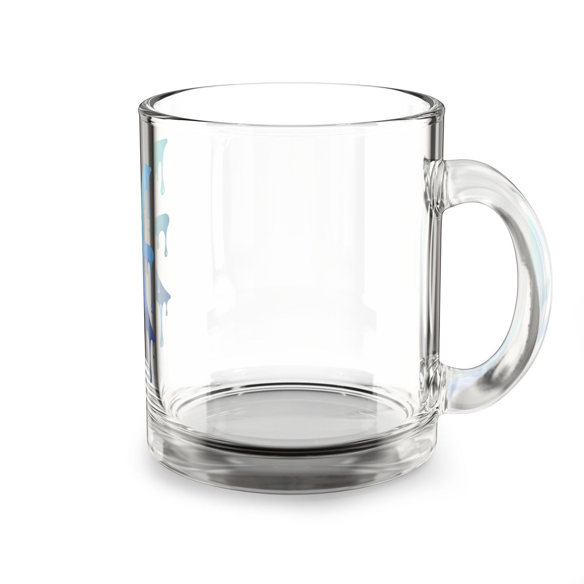Pisces Drip Glass Mug — 10 oz Zodiac Coffee Cup