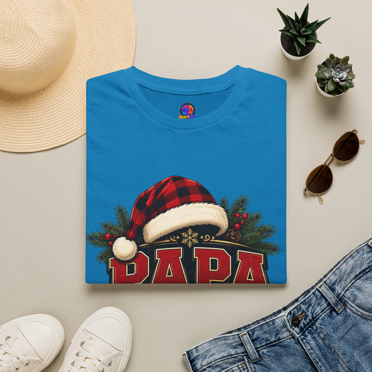 Papa Claus T-Shirt — Festive Holiday Dad Christmas Tee