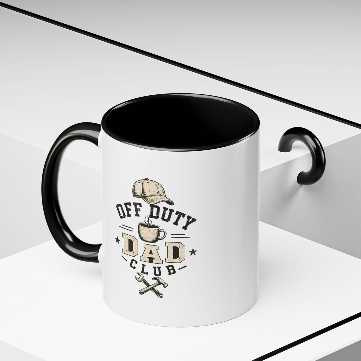 Milo Bailey Dog Dad Mom Off Duty Dad Club Coffee Mug — Funny Father’s Day Accent Mug