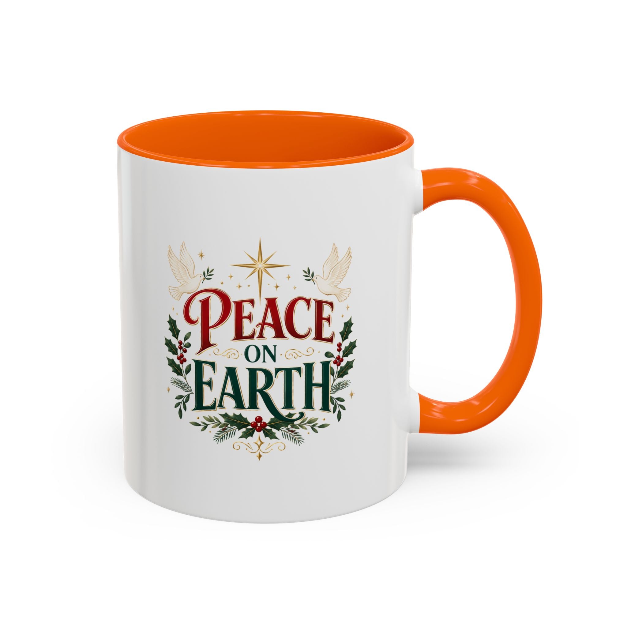 Peace on Earth Coffee Mug — Holiday Christmas Accent Mug