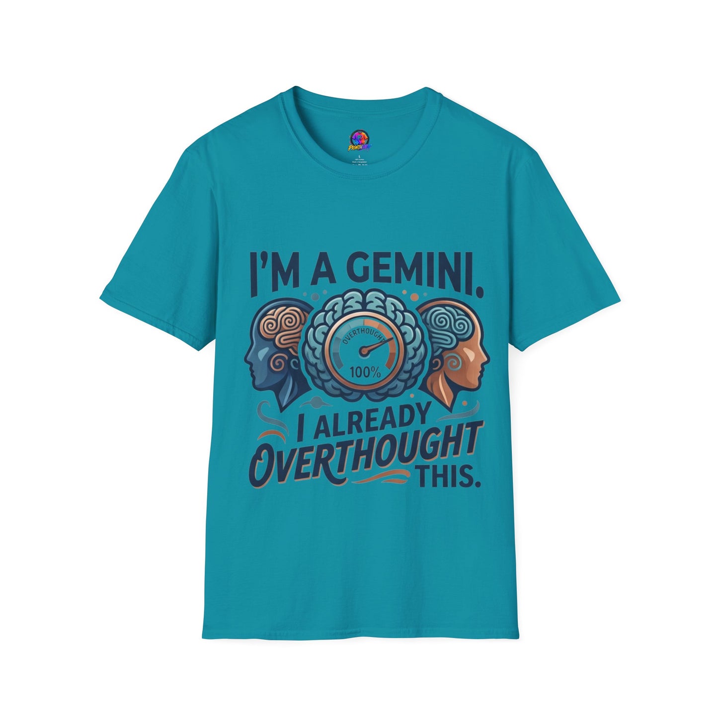 I’m A Gemini T-Shirt – “I Already Overthought It” Zodiac Tee