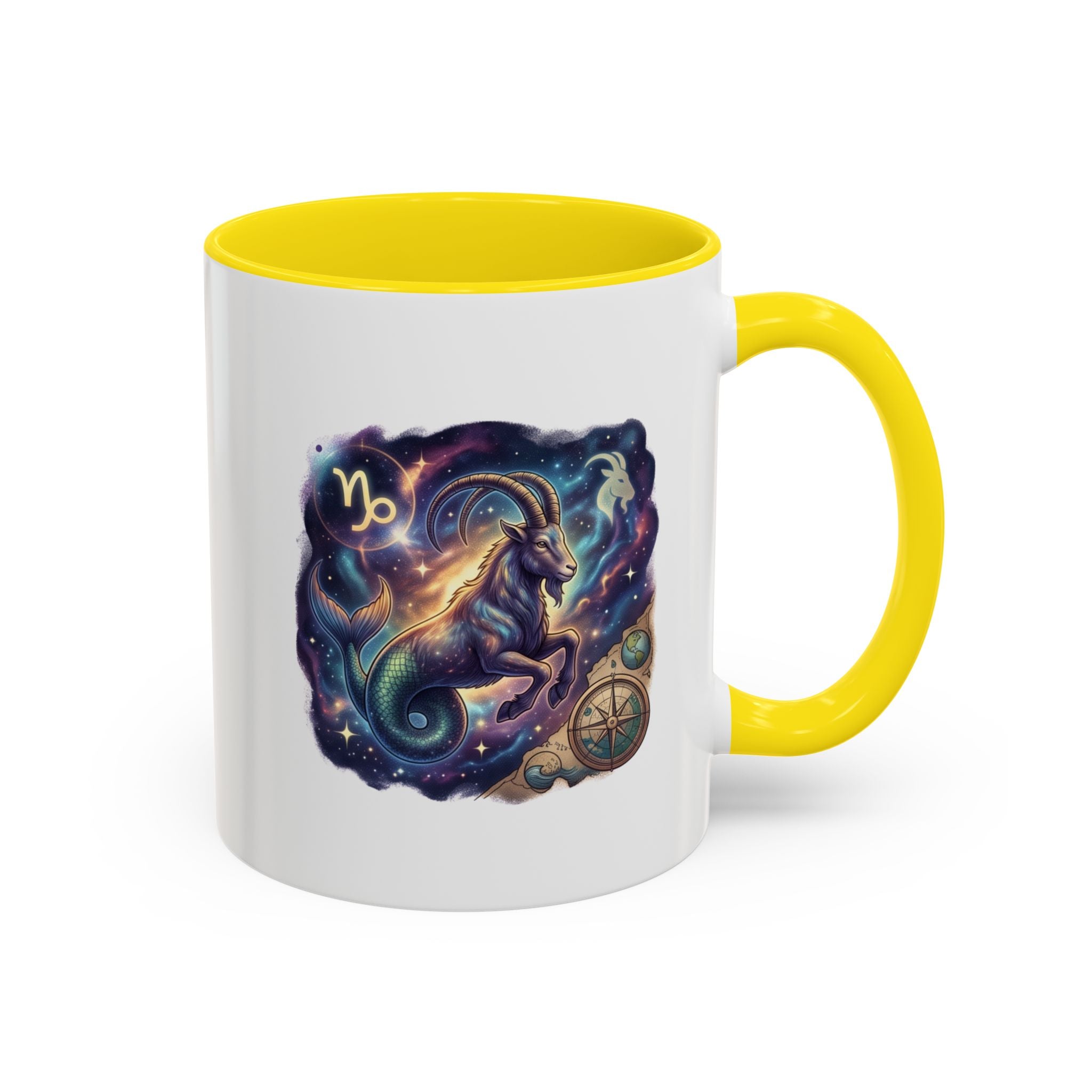 Capricorn Zodiac Coffee Mug — Celestial Goat Astrology Accent Mug