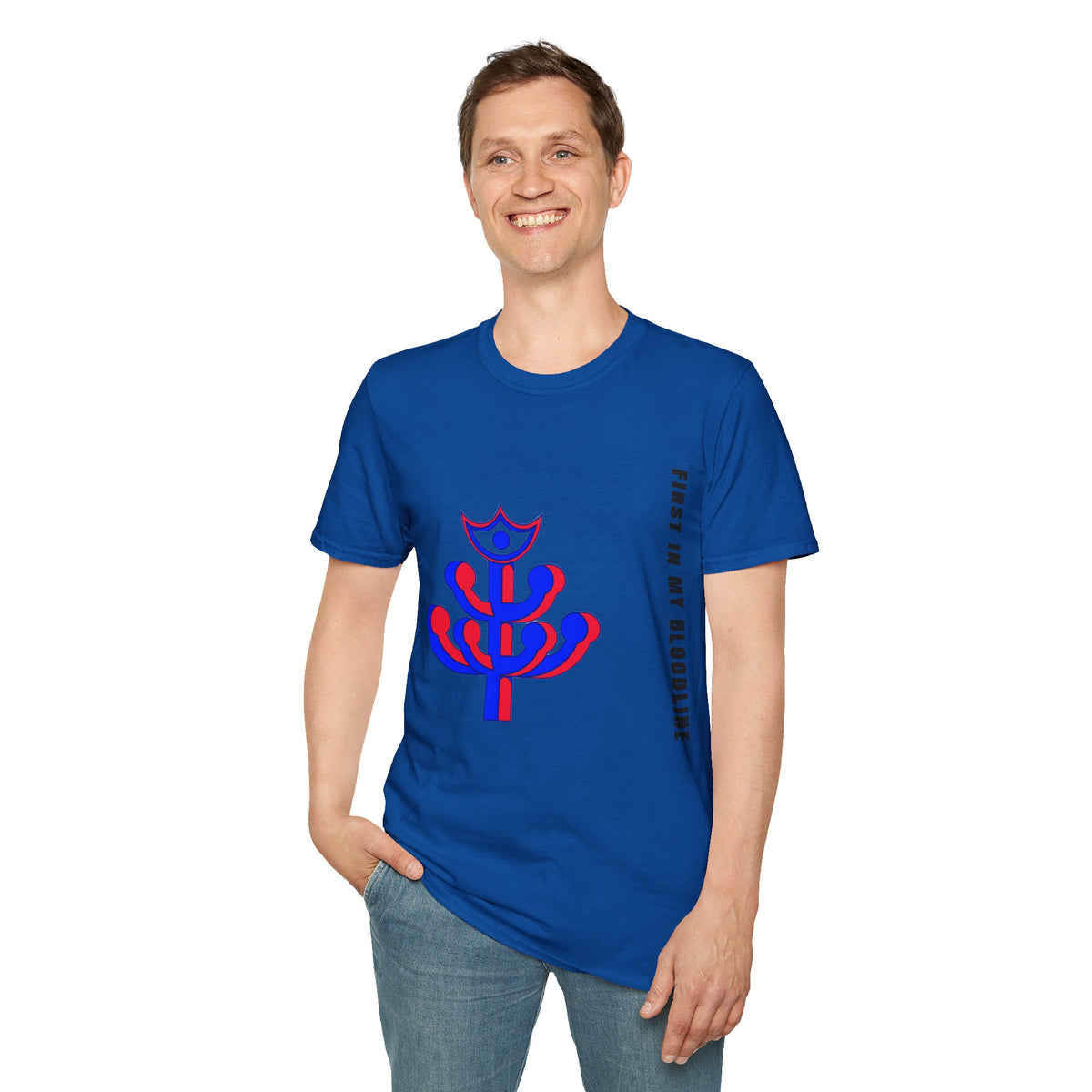 Abstract Floral Tee — Modern Red & Blue Graphic T-Shirt - Trending Now - September 2026