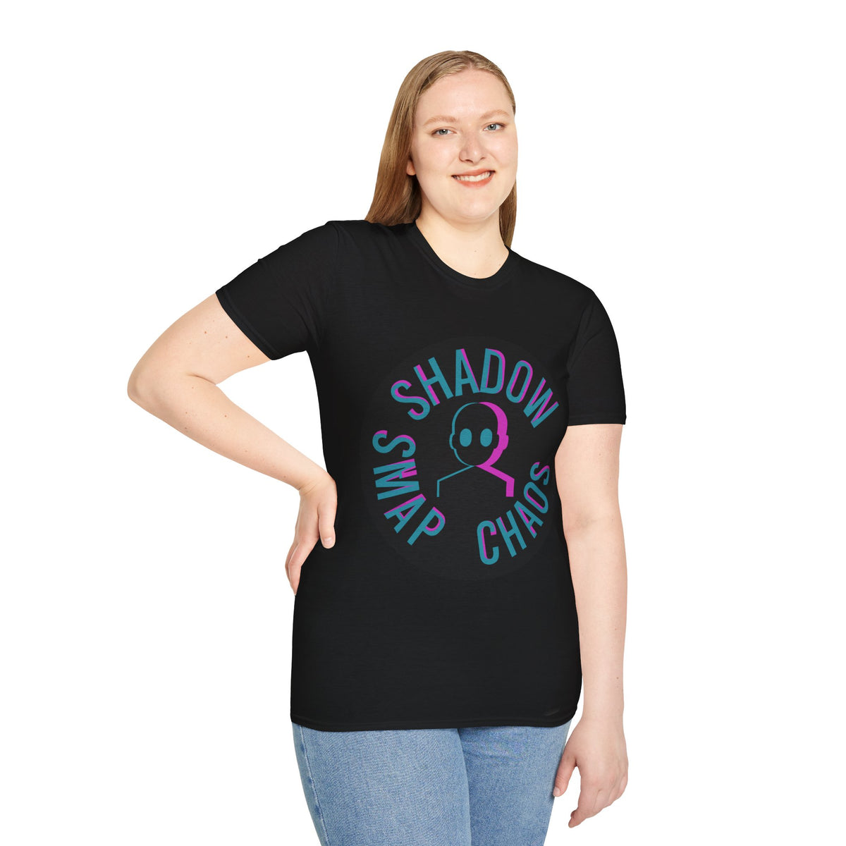 Shadow Swap Chaos T-Shirt — Retro Neon Gaming Skull Tee - Trending Now - August 2026