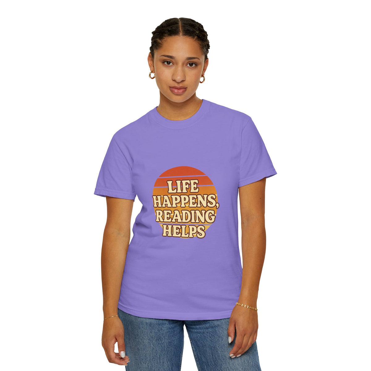 Reading Helps T-Shirt — "Life Happens, Reading Helps" Retro Book Tee - Trending Now - October 2026