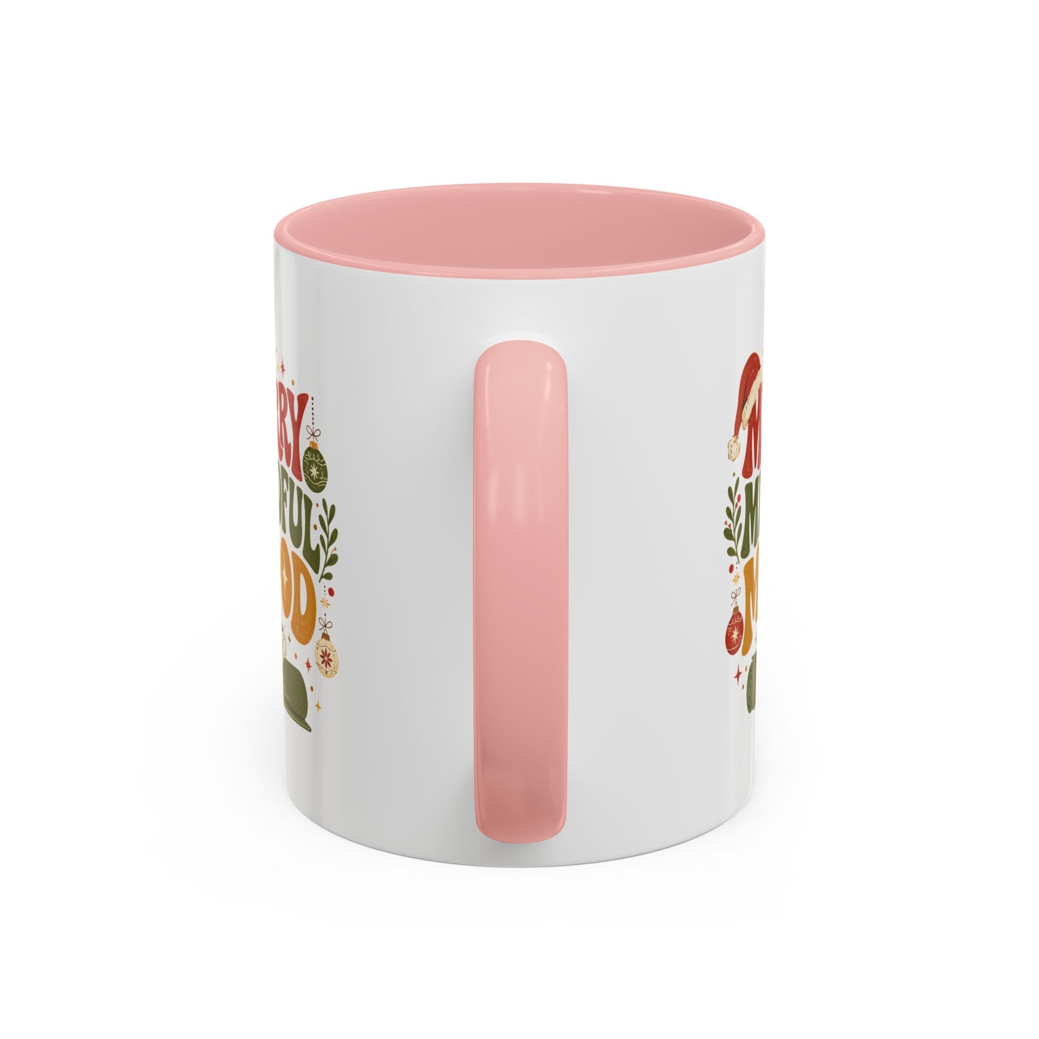 Modern Day Christmas Merry Mindful Mood Coffee Mug — Holiday Yoga & Relaxation Gift