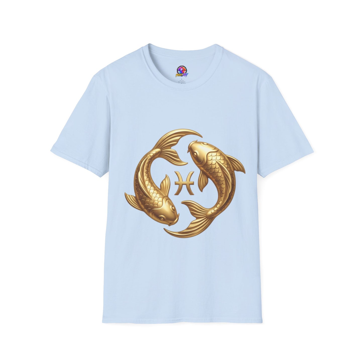 Pisces Gold Fish T-Shirt — Zodiac Symbol Astrology Tee