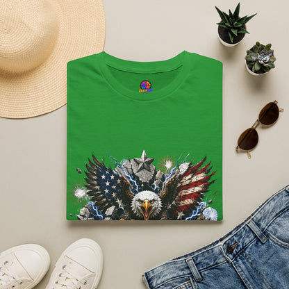 Patriotic Eagle T-Shirt — "The Republic Still Roars" | American Flag Graphic