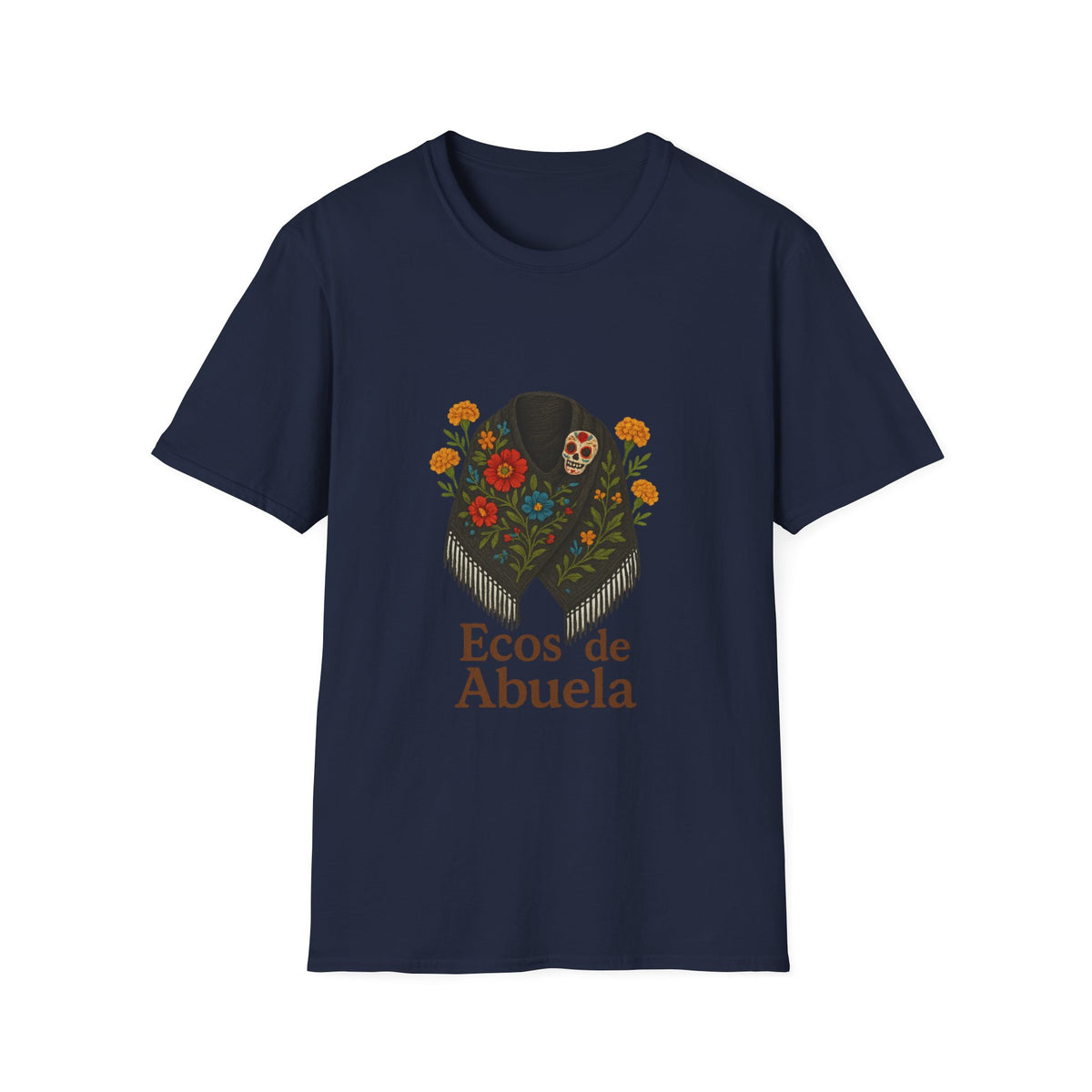 'Ecos de Abuela' Floral Graphic T-Shirt — Spanish Grandma Gift - Trending Now - October 2026