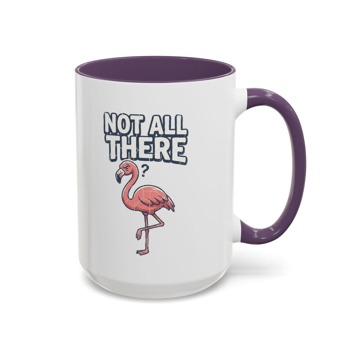 Funny And Witty "Not All There" Accent Coffee Mug (11, 15oz)