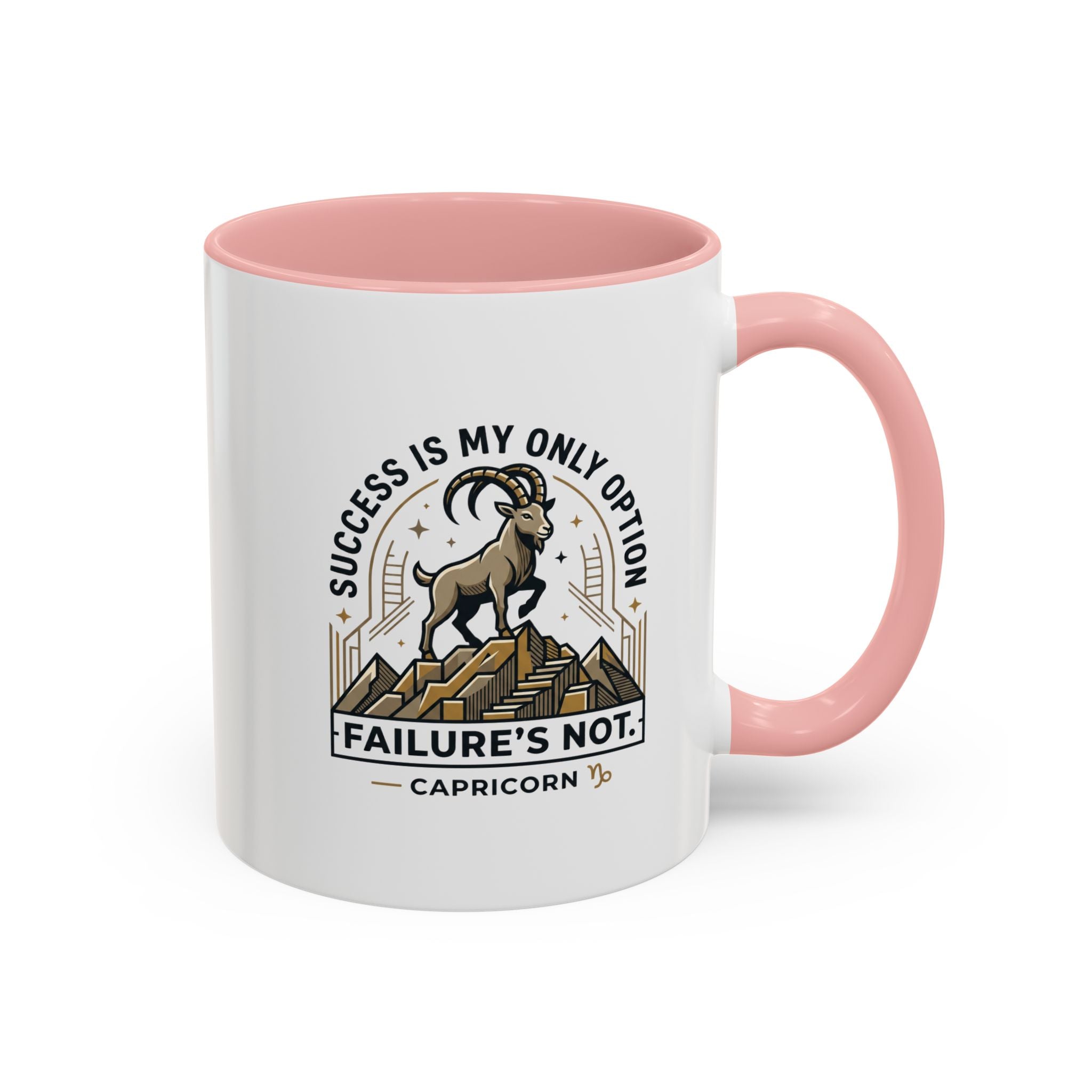 Capricorn Coffee Mug – "Success Is My Only Option, Failure's Not" Zodiac Gift