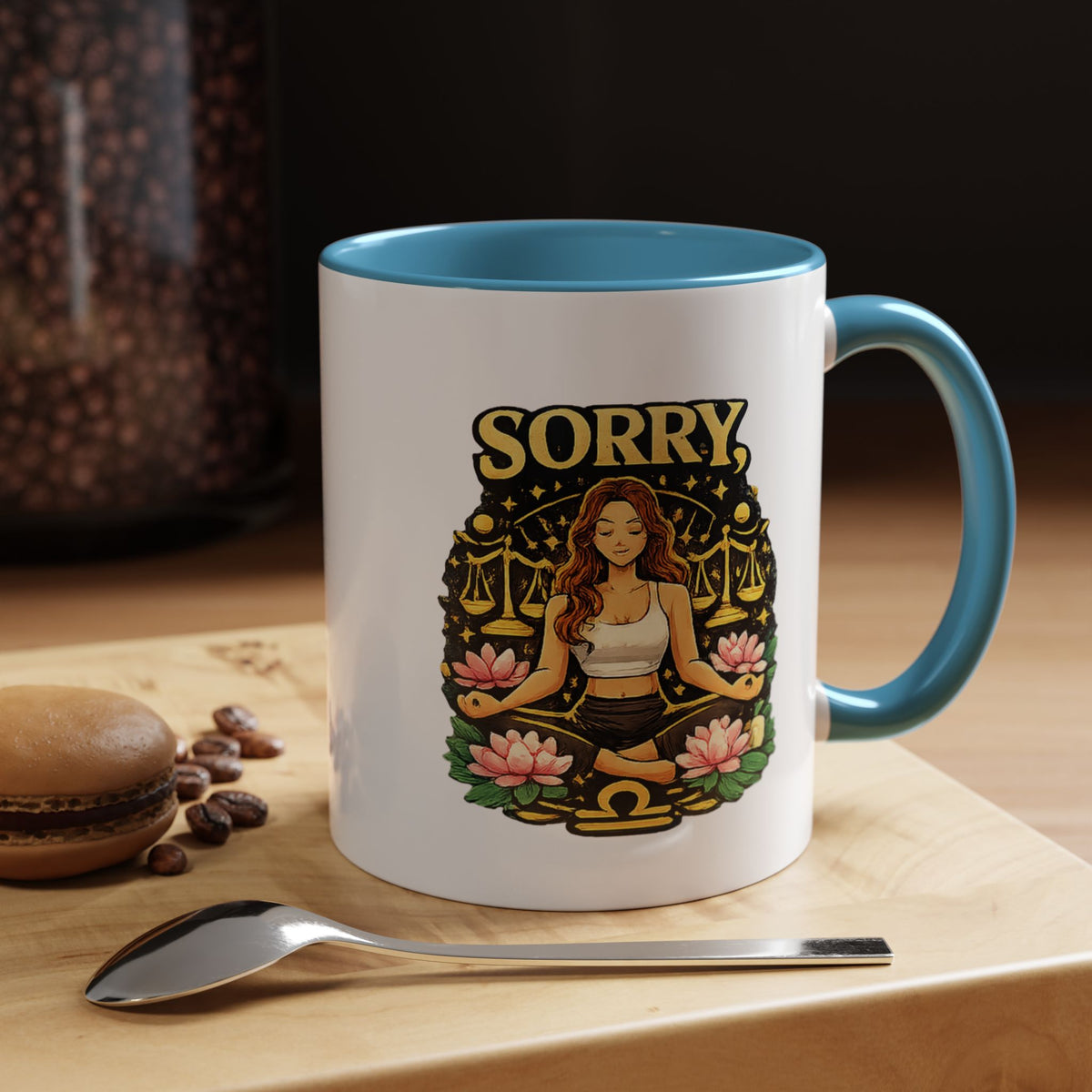Libra Zodiac Accent Coffee Mug