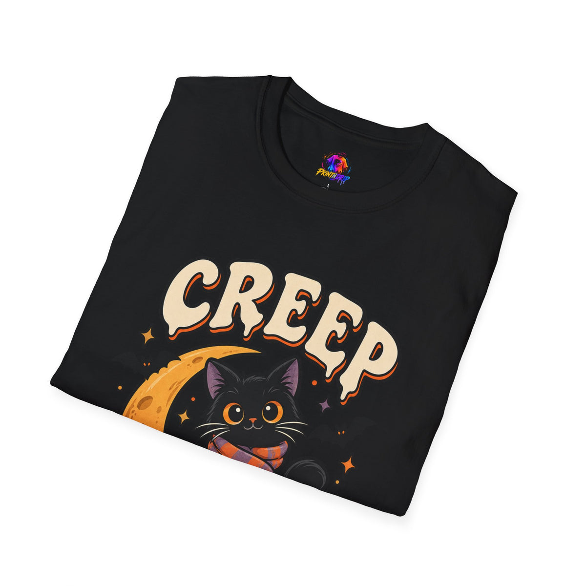 Creep It Cozy Halloween Cat T-Shirt