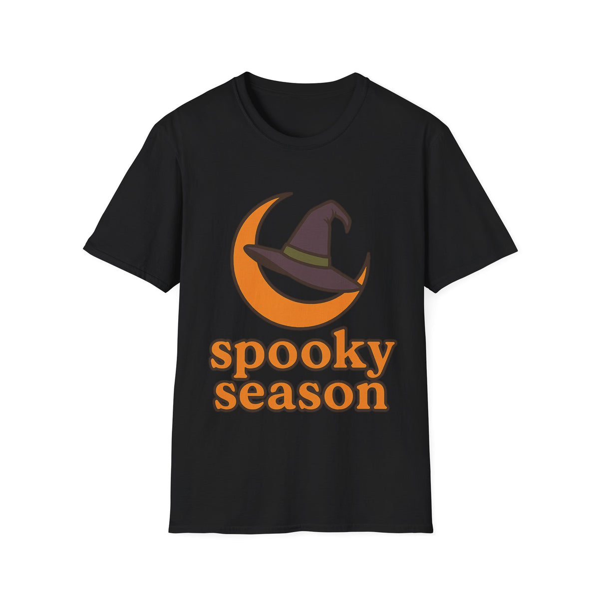 Spooky Season T-Shirt — Witch Hat & Moon Halloween Tee - Trending Now - August 2026