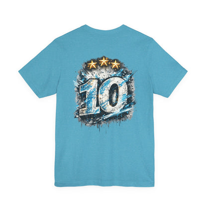 Buenos Aires Nights T‑Shirt — '10' Grunge Graphic Tee - Argentina No. 10