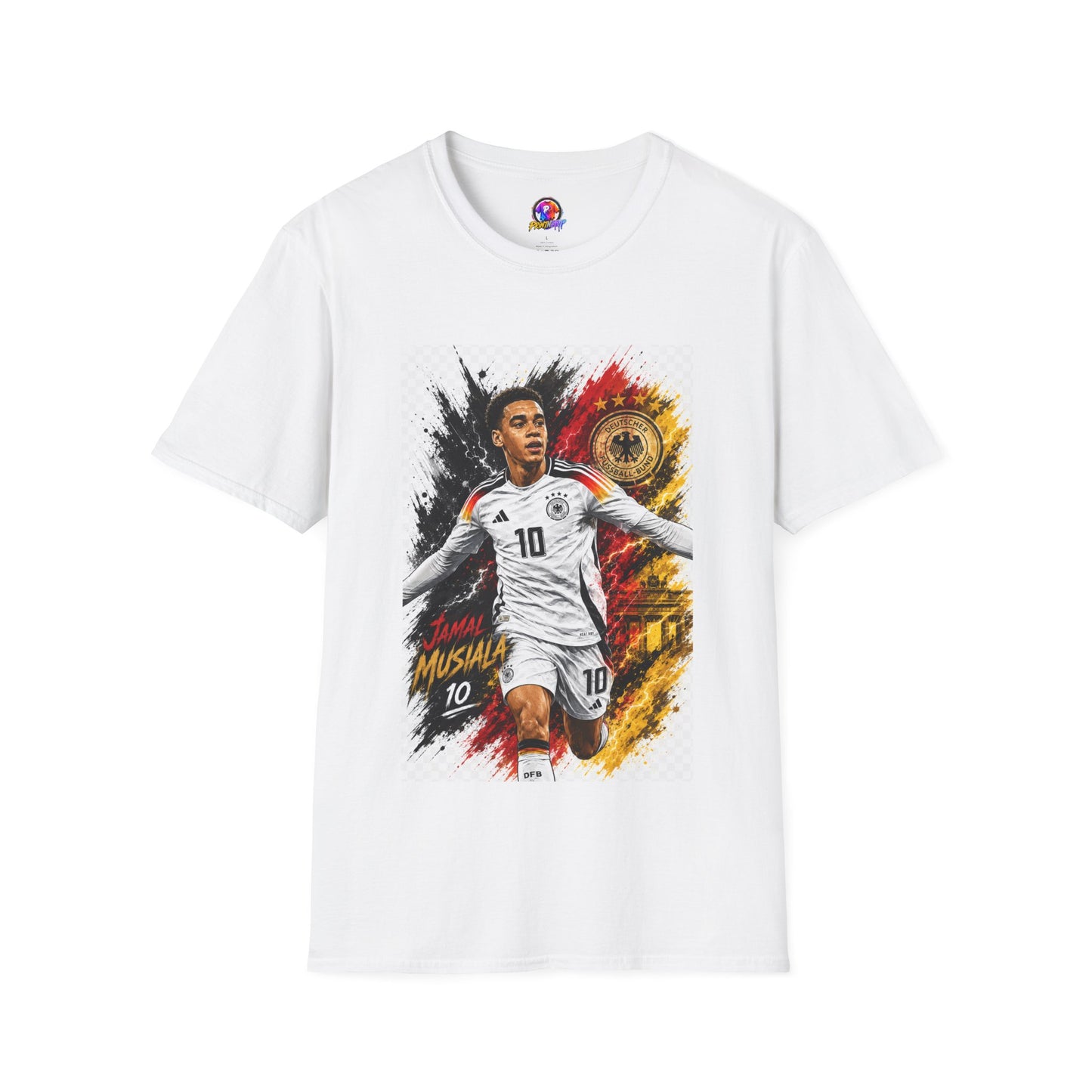 Germany Soccer Player Graphic T-Shirt — Jamal Musiala Germany Jersey Design