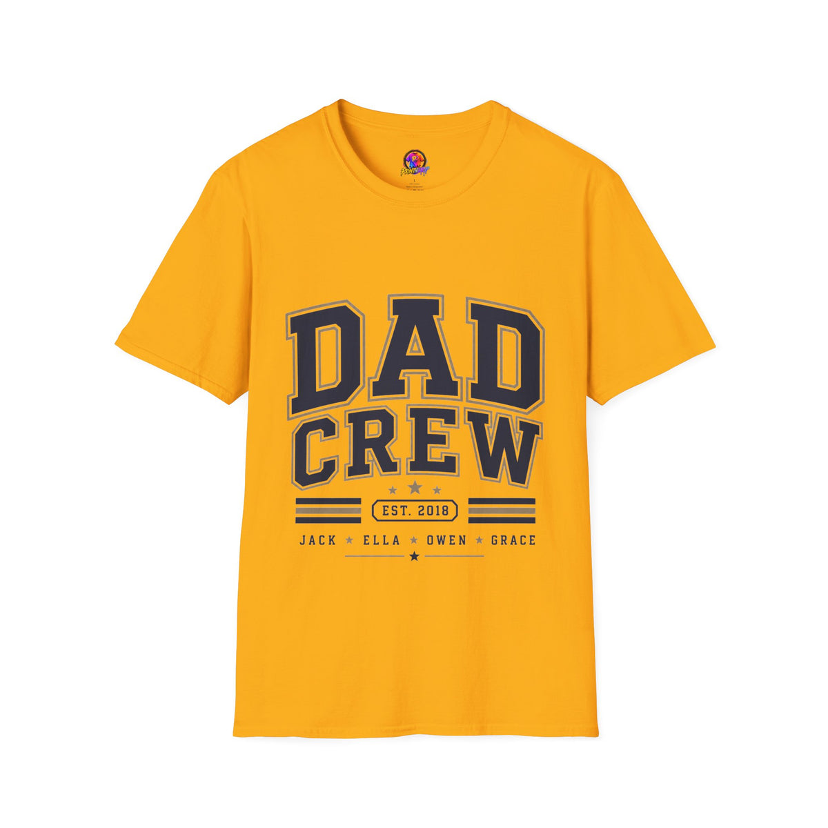 Dad Crew T-Shirt — Vintage Collegiate "DAD CREW" Father's Day Tee
