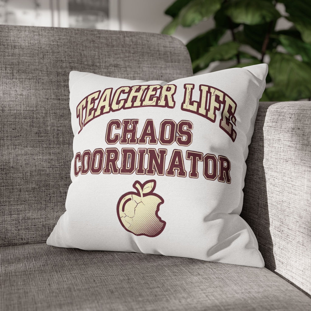 Funny Teacher Life Chaos Coordinator Pillowcase — Funny Teacher Gift