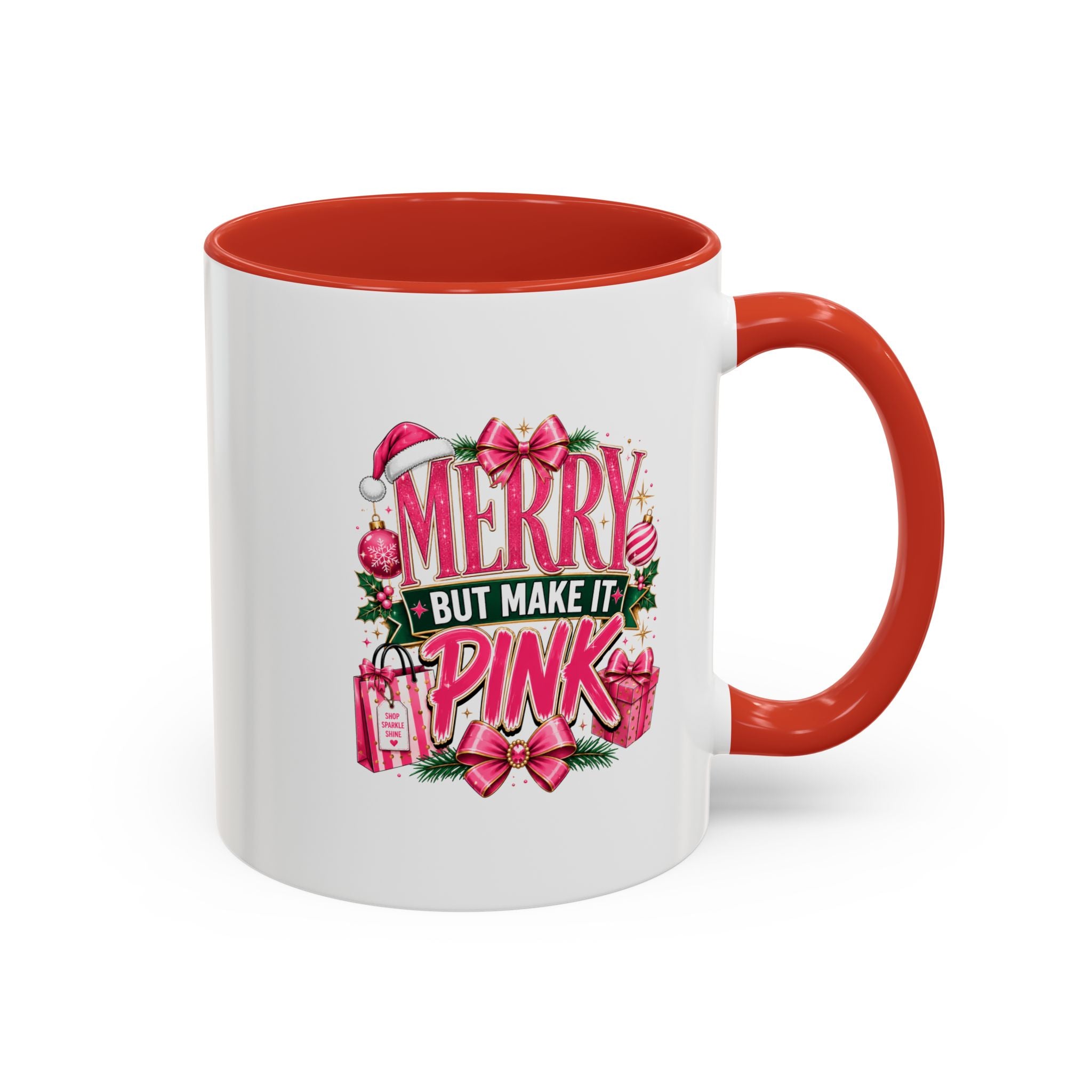 Accent Coffee Mug Merry Pink