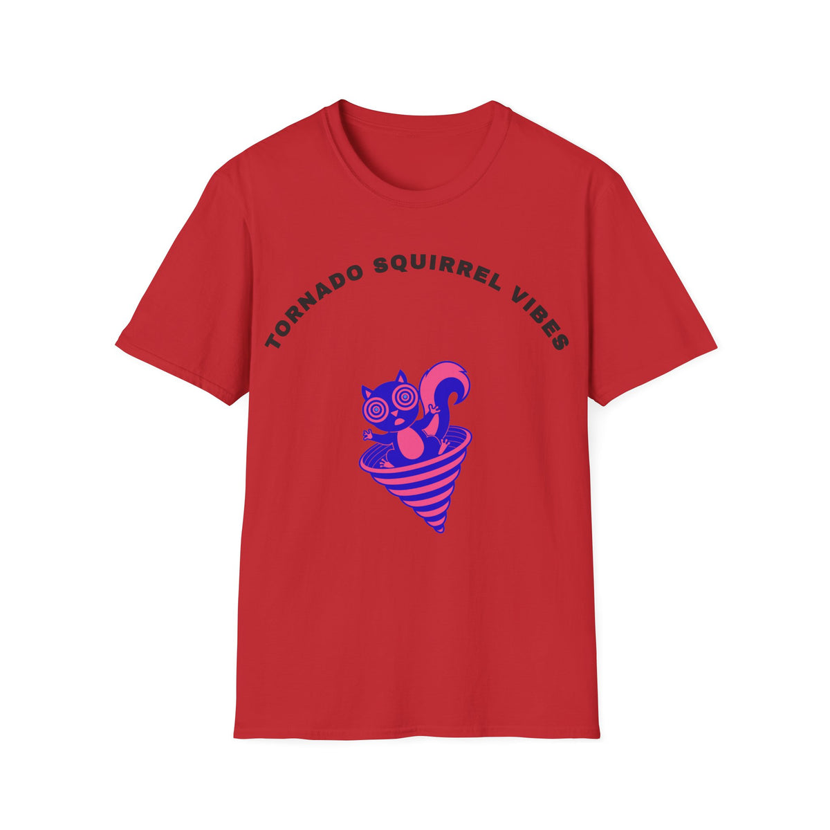 T-Shirt — Tornado Squirrel Vibes Cute Cat Cone Graphic Tee - Trending Now - September 2026