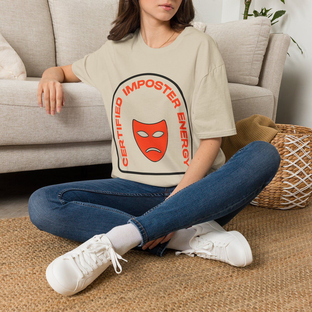 Certified Imposter Energy T-Shirt — Funny Sarcastic Graphic Tee - Trending Now - August 2026