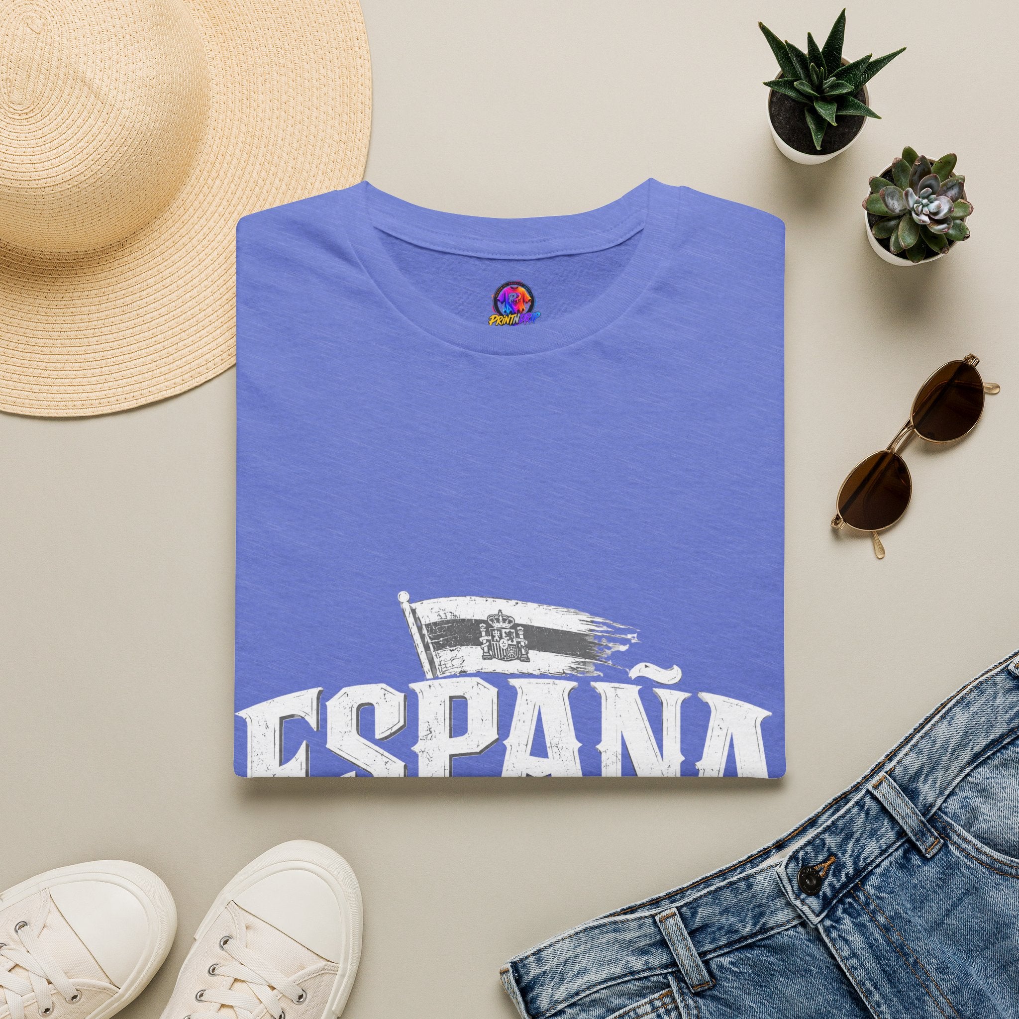 Spain Vintage T-Shirt — Retro Spanish Flag Tee